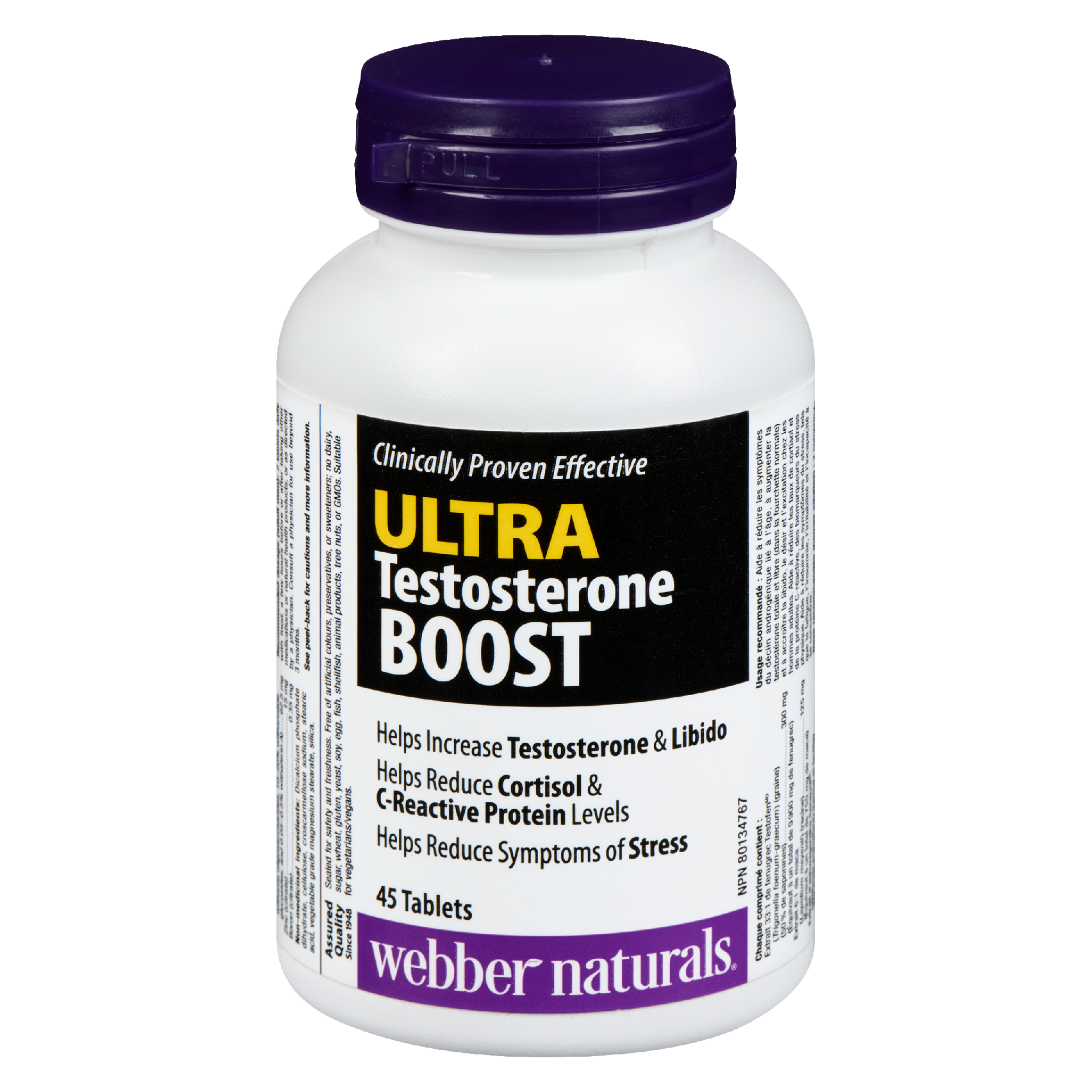 Webber Naturals Ultra Testosterone Boost 45 Tablets
