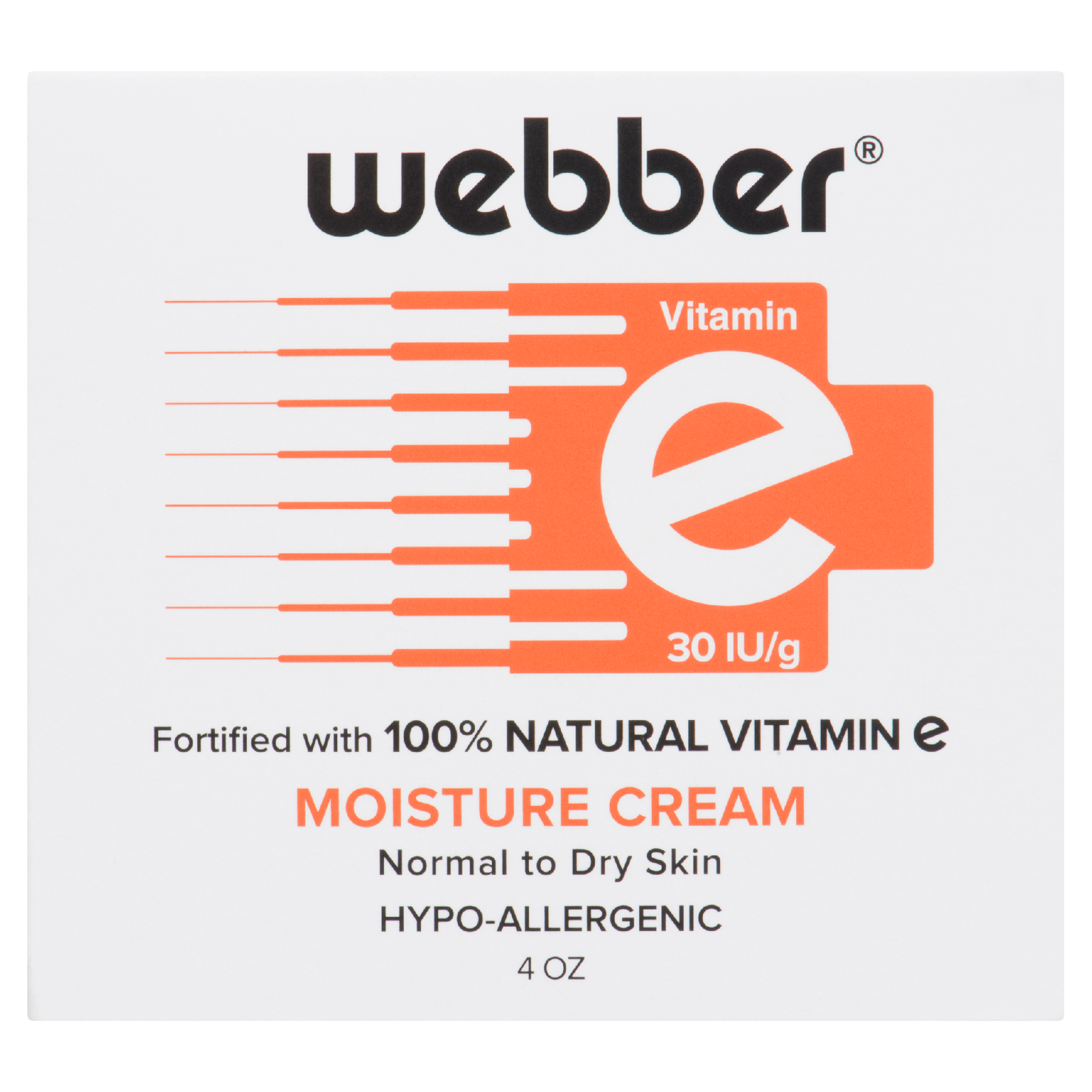 Webber Vitamin E 30 IU/g Moisture Cream 120 ml