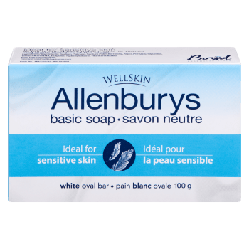 Wellskin Allenburys Basic Soap White Oval Bar 100 g