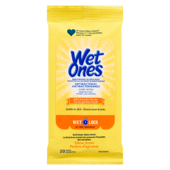 Wet Ones Hand Wipes Antibacterial Citrus Scent 20 Wipes