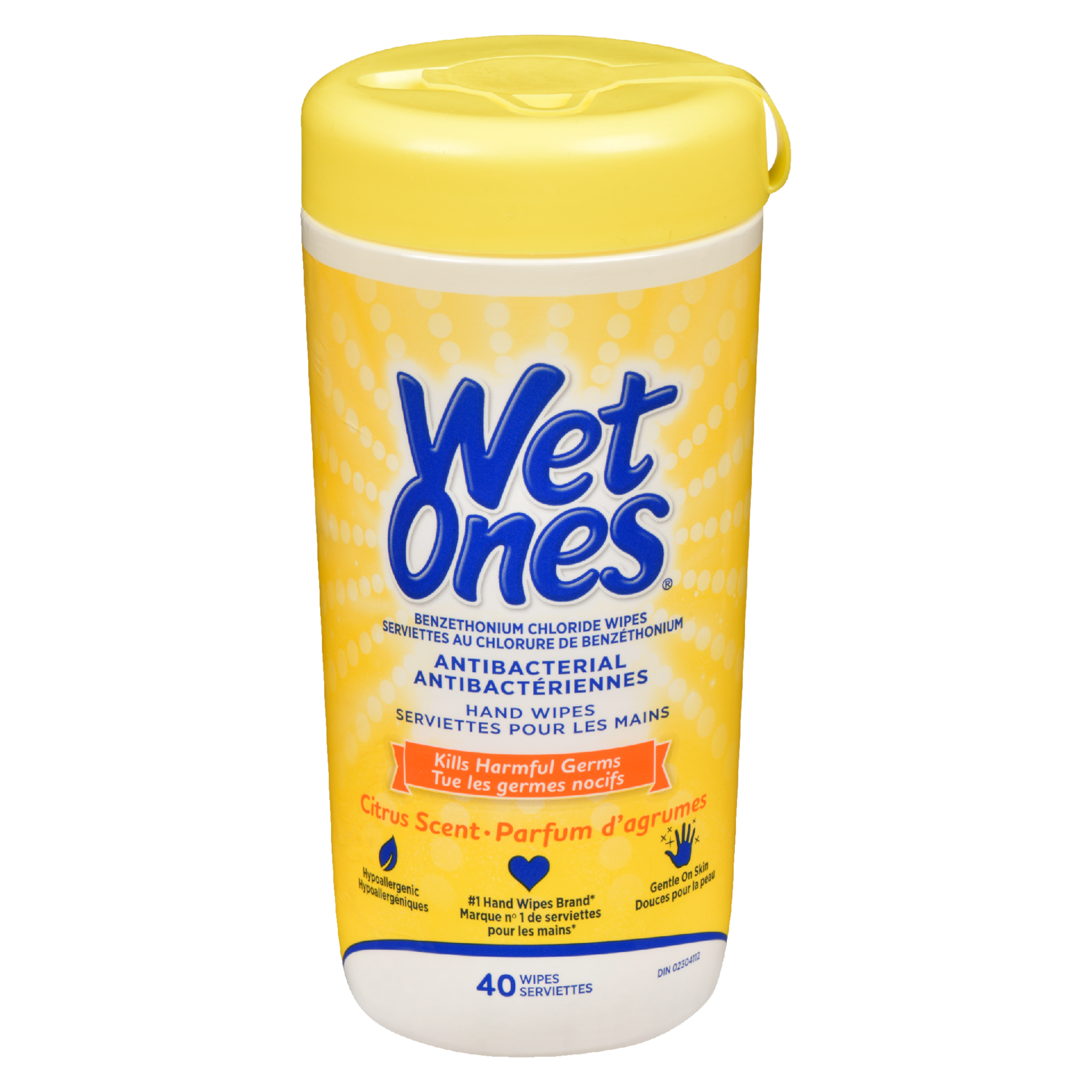 Wet Ones Hand Wipes Antibacterial Citrus Scent 40 Wipes