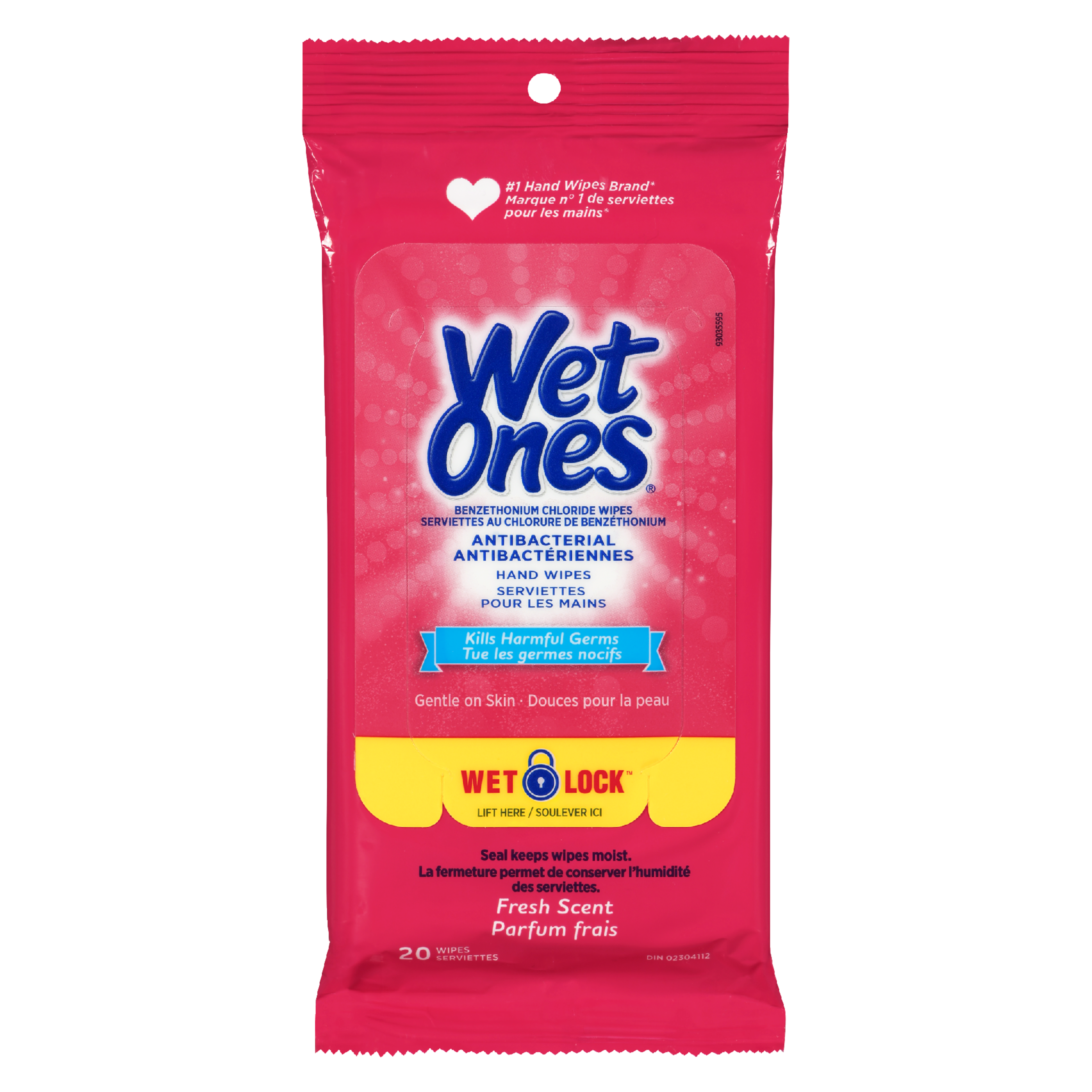 Wet Ones Hand Wipes Antibacterial Fresh Scent 20 Wipes
