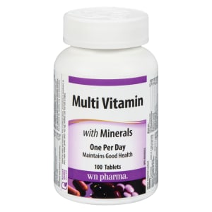 WN Pharma Multi Vitamin with Minerals One per Day 100 Tablets
