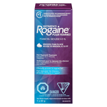 Women's Rogaine Hair Regrowth Treatment Minoxidil Foam 5% w/w 1 x 60 g