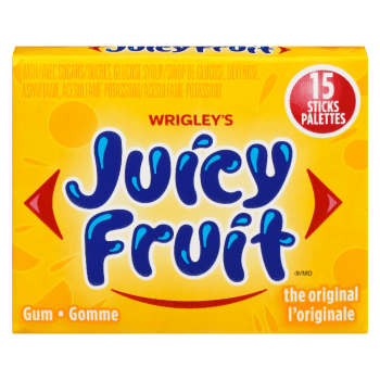 Wrigley's Juicy Fruit Gum the Original 15 Sticks