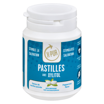 X-PUR Pastilles 100% Xylitol Peppermint Flavor 130 Pieces