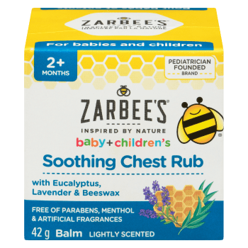Zarbee’s Baby + Children's Soothing Chest Rub Balm Lighty Scented 2+ Months 42 g