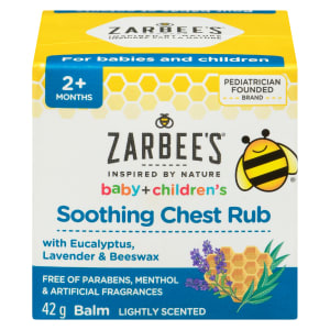 Zarbee’s Baby + Children's Soothing Chest Rub Balm Lighty Scented 2+ Months 42 g