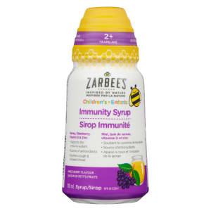Zarbee's Children's Immunity Syrup Mixed Berry Flavour 2 + Years 118 ml
