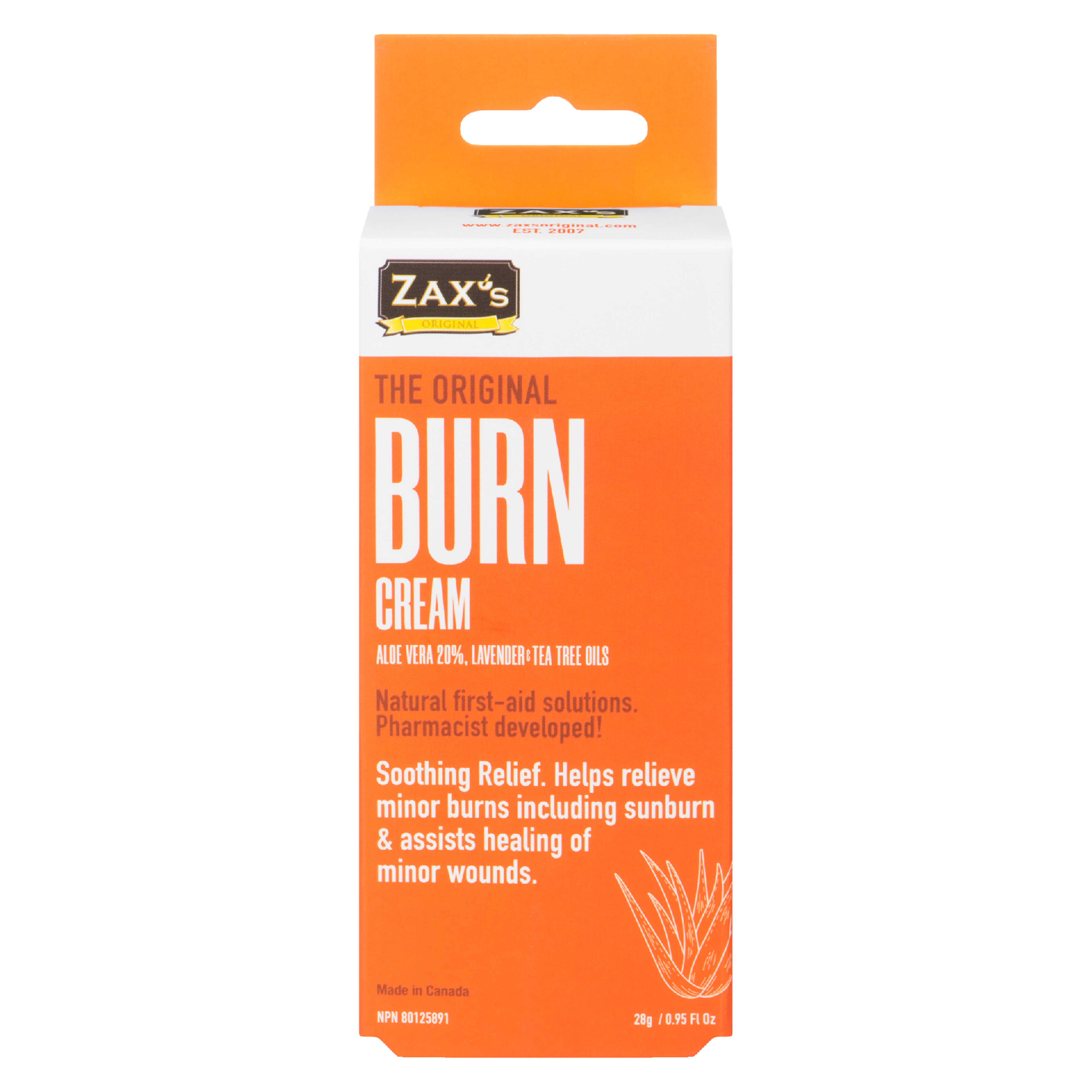 Zax's Original the Original Burn Cream 28 g