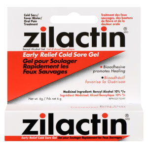 Zilactin Early Relief Cold Sore Gel Benzyl Alcohol Gel 6 g