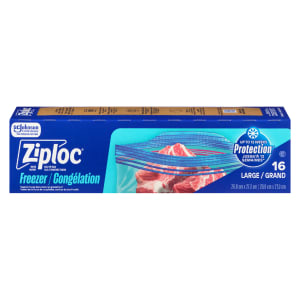 Ziploc Brand 16 Seal Top Bags Freezer Large