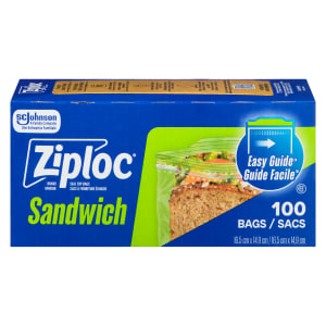 Ziploc Brand Seal Top Bags Sandwich 100 Bags