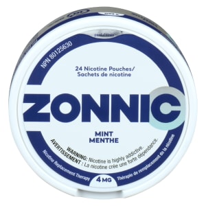 Zonnic Nicotine Replacement Therapy Mint 4 mg Adults 18+ 24 Nicotine Pouches