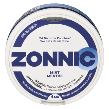 Zonnic Nicotine Replacement Therapy Mint Adults 18+ 4 mg 24 Nicotine Pouches