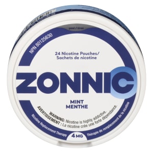 Zonnic Nicotine Replacement Therapy Mint Adults 18+ 4 mg 24 Nicotine Pouches